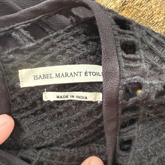 $580 ISABEL MARANT ETOILE Enery Embroidered Tunic Viscose Dress 38 / 6 - Picture 2 of 6